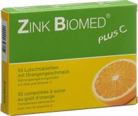 Produktbild von Zink Biomed Plus C Lutschtabletten Orange 50 Stück